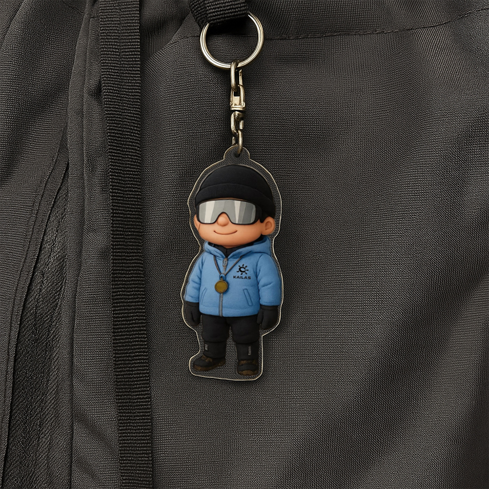 Custom Figure Pet Keychain Personalized Acrylic Cartoon Keychain Photo Bag Charm Unique Keepsake Gift For Pet Owner - MyCameraRollKeychain