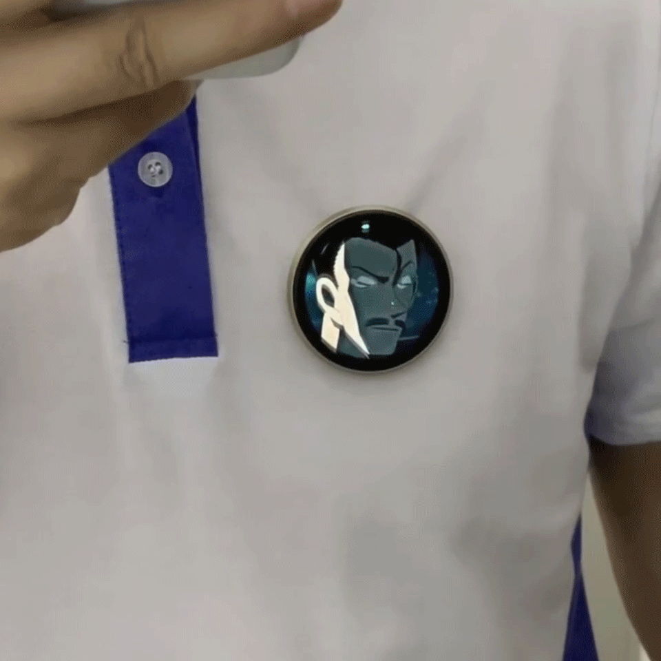  Pre-sale Smart Digital Display Badge with GIF/Photo Sync | Interactive Customizable Pin for Fans & Creators