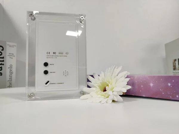 Digital Photo Frame Transparent Acrylic Video Electronic Stage Photo Album