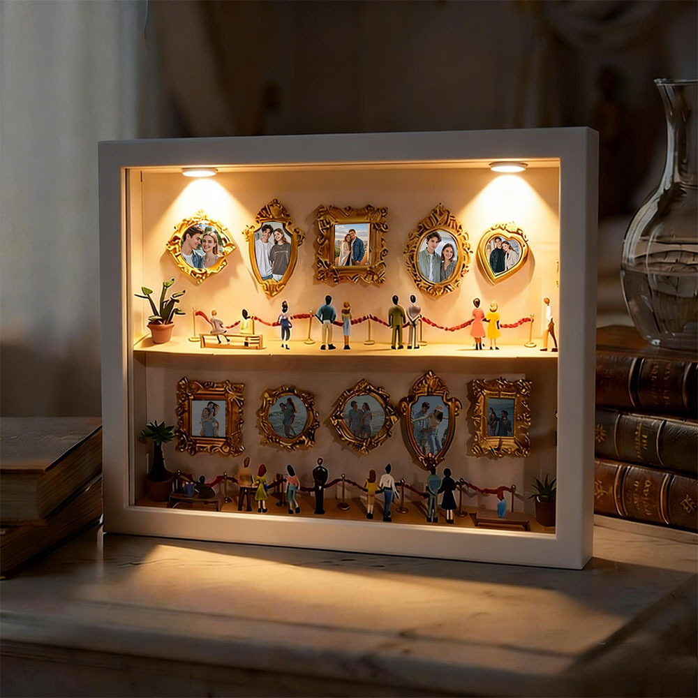 Personalized Museum of Us Frame Custom Photo Couples Gift for Her Mini Museum Gifts Best Valentine's Day Gifts - MyCameraRollKeychain