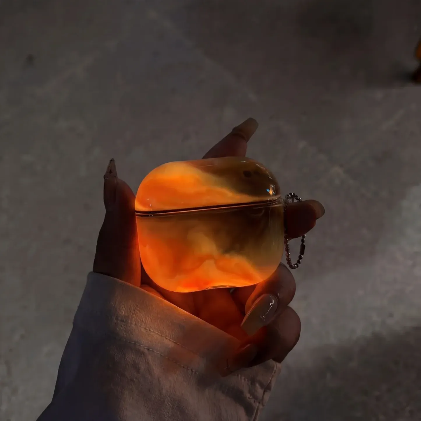 Liquid Glitter AirPods Case Glow in the Dark for AirPods 1/2/3/4 Quicksand Sparkle Protective Cover Shockproof Cute Case