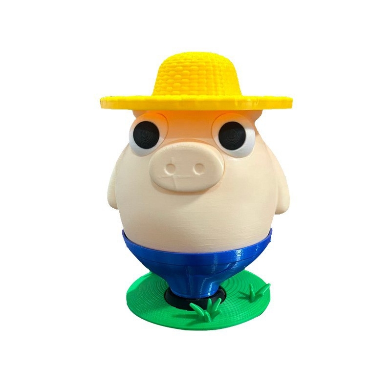3D Printed Cute Cartoon Money Bank Creative Savings Piggy Bank for Kids Desktop Home Decor
