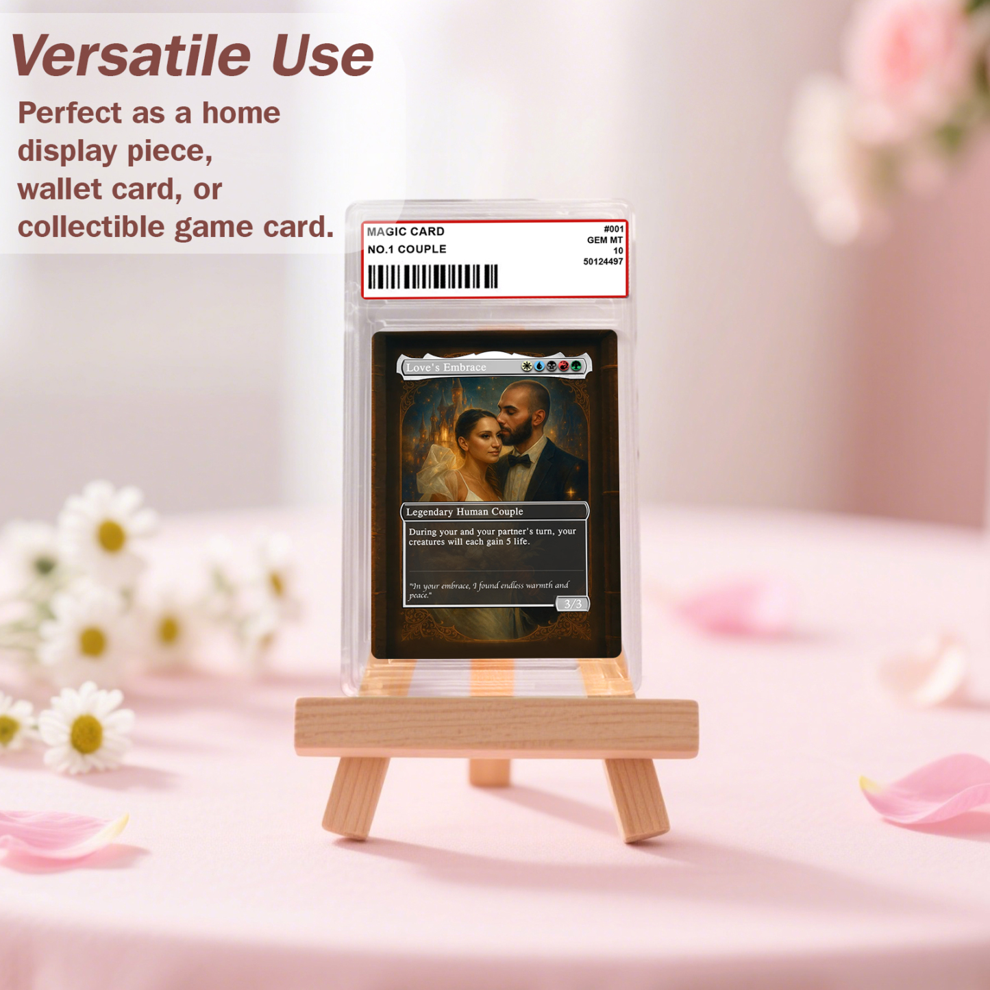 Custom Anime Couple Magic Card, Personalized Photo Magic Anime Card, Gift for Couple