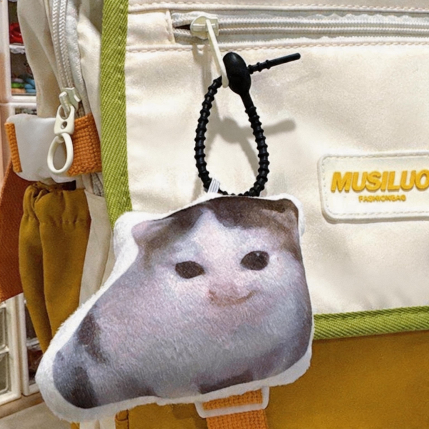Custom Photo Plush Keychain with Voice Recorder Press to Play Talking Stuffed Doll Personalized Gift for Him