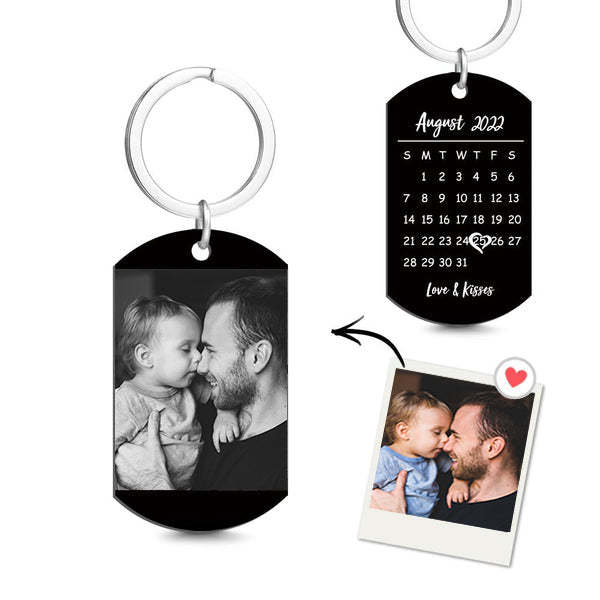 Mother's Day Gift Custom Keychain Photo Calendar Keychain Tag Keychain