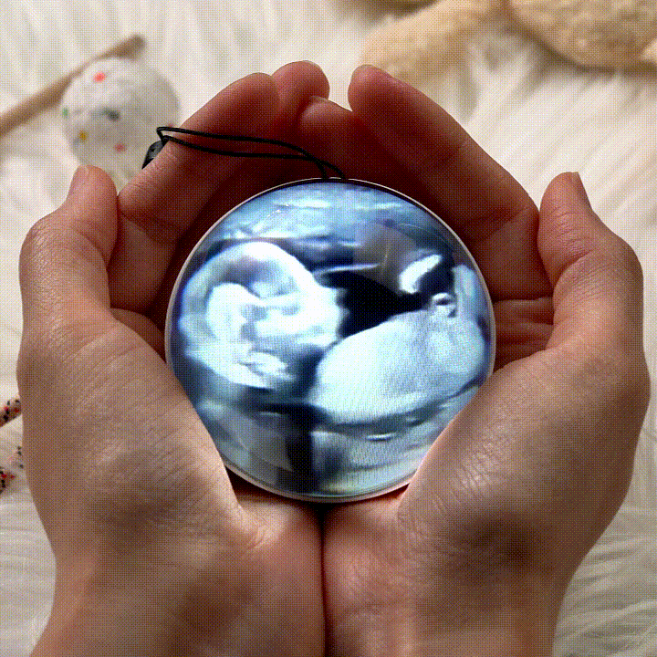 Magic Crystal Ball Hold Baby's First Ultrasound Memories in Your Hand