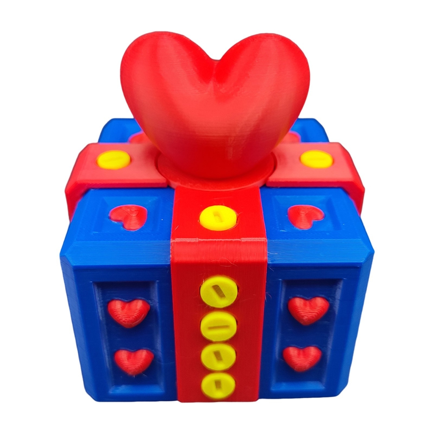 Annoying Gift Box 3D Printed Gift Box with Screws Love Heart Prank Puzzle Box for Valentine's Day Birthday Holiday Gift