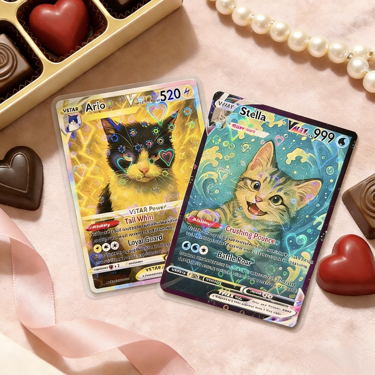 Personalized Pet Anime Art Trading Card, Best Holiday Gift for Pet Lover - MyCameraRollKeychain