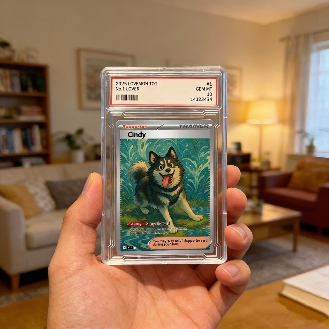 Personalized Pet Anime Art Trading Card, Best Holiday Gift for Pet Lover - MyCameraRollKeychain