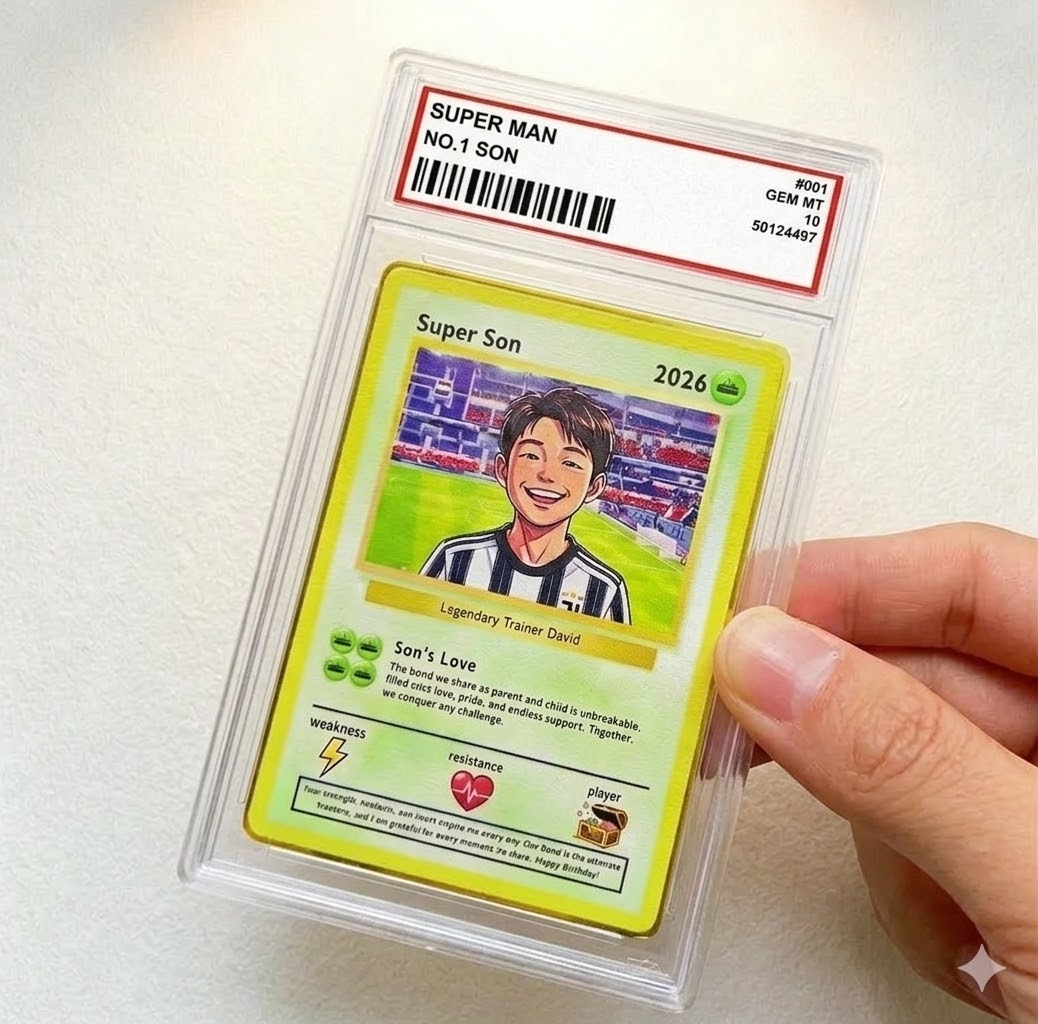 Personalized Power Couple Card, Custom Anniversary Card Couple Photo Anime Style Gift for Lover