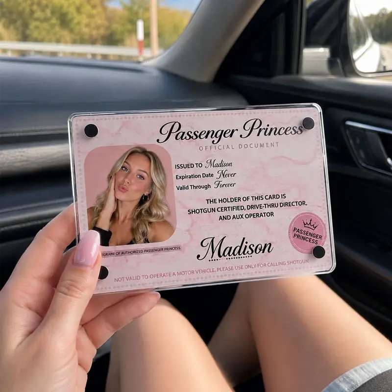 Personalized Passenger Princess Card– Forever Valid VIP Card - MyCameraRollKeychain