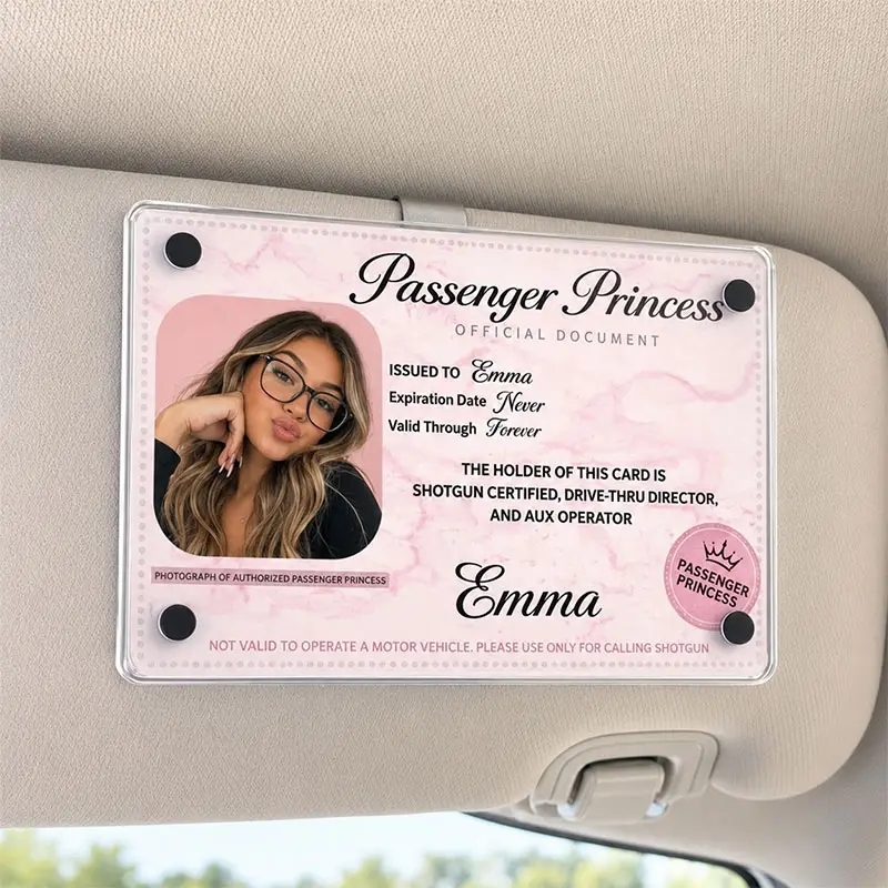 Personalized Passenger Princess Card– Forever Valid VIP Card - MyCameraRollKeychain