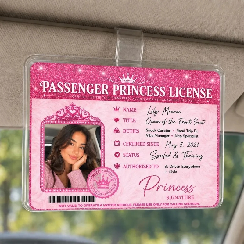Personalized Passenger Princess Card– Forever Valid VIP Card - MyCameraRollKeychain