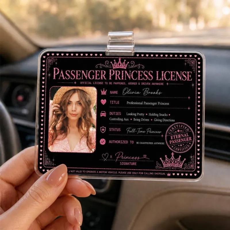 Personalized Passenger Princess Card– Forever Valid VIP Card - MyCameraRollKeychain
