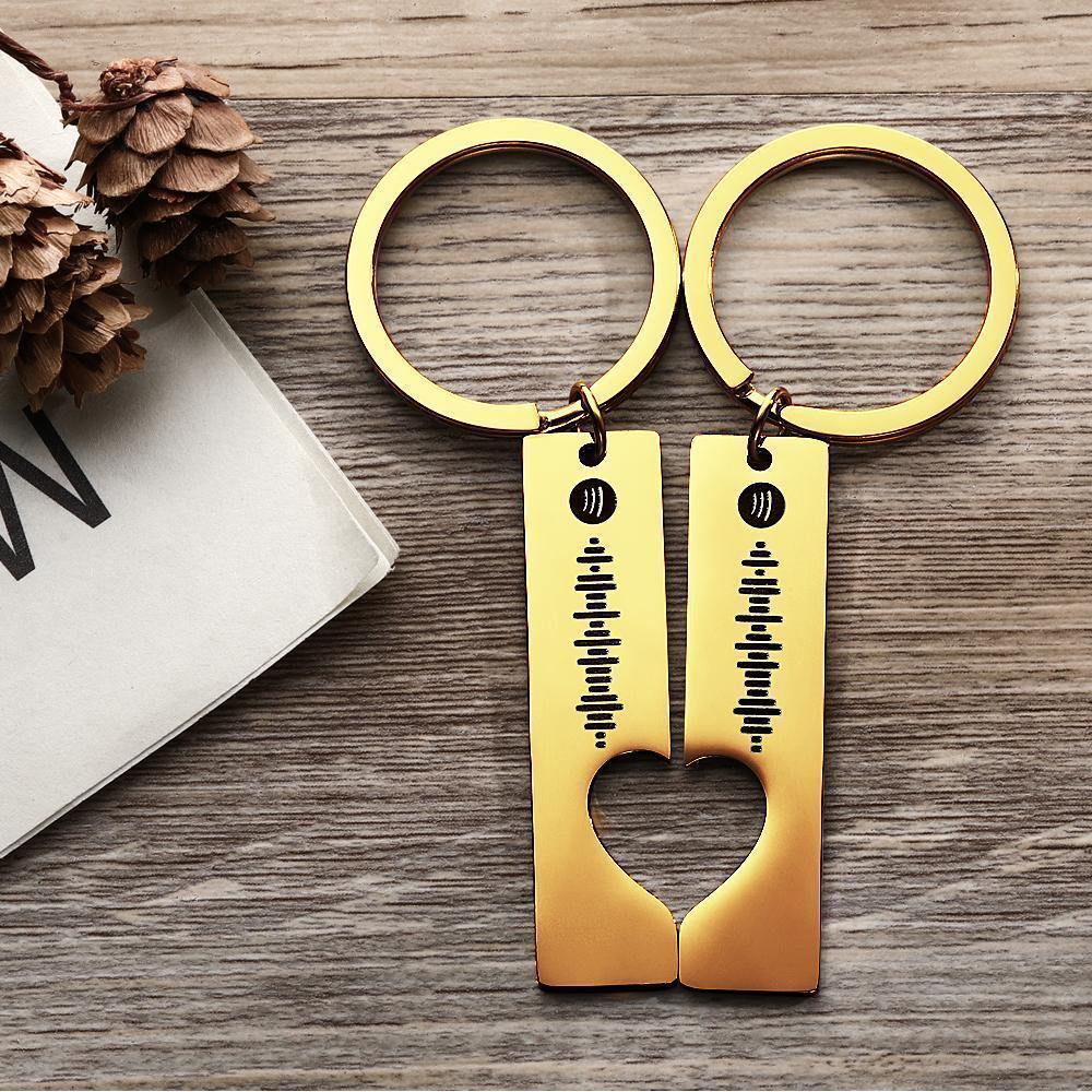 Custom Spotify Code Music Keychain Scanable Gifts For Couple - photowatch