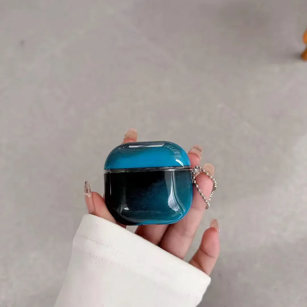 Liquid Glitter AirPods Case Glow in the Dark for AirPods 1/2/3/4 Quicksand Sparkle Protective Cover Shockproof Cute Case