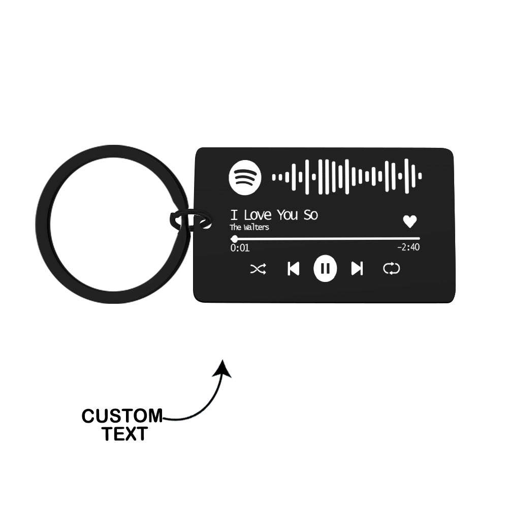 Custom Spotify Code Keyring Gifts for Couple 4 Color - MyCameraRollKeychain