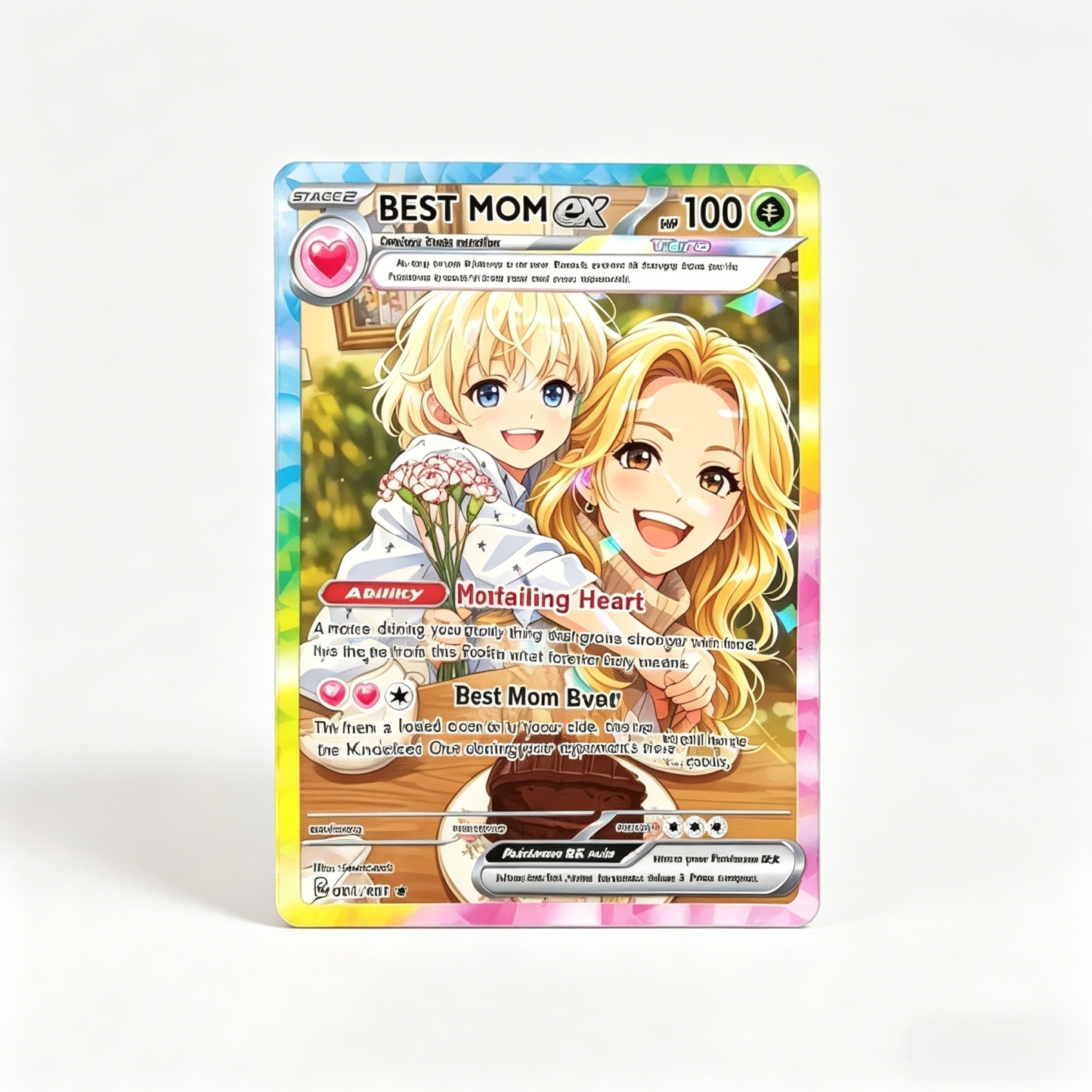 Custom Mothers Day Trading Card Custom Photo Card Gift for Mom Mothers Day Gift