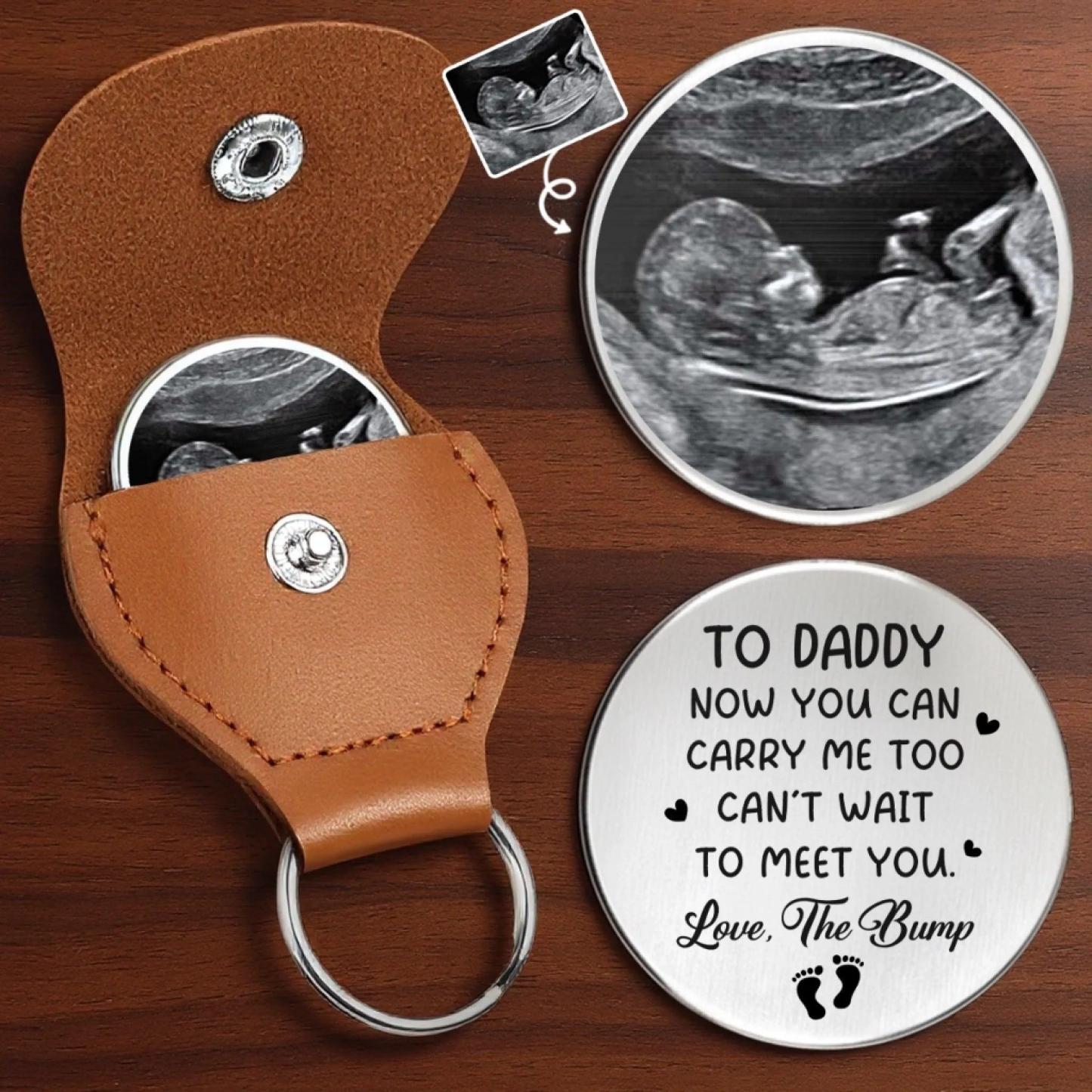 Custom Photo Pocket Hug - Personalized Gift for New Dads, Husband, Son