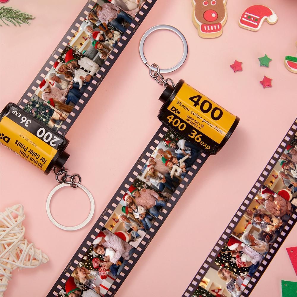 Personalized Photo Film Roll Keychain -Keychain With Picture And Song-Gift For Her - MyCameraRollKeychain
