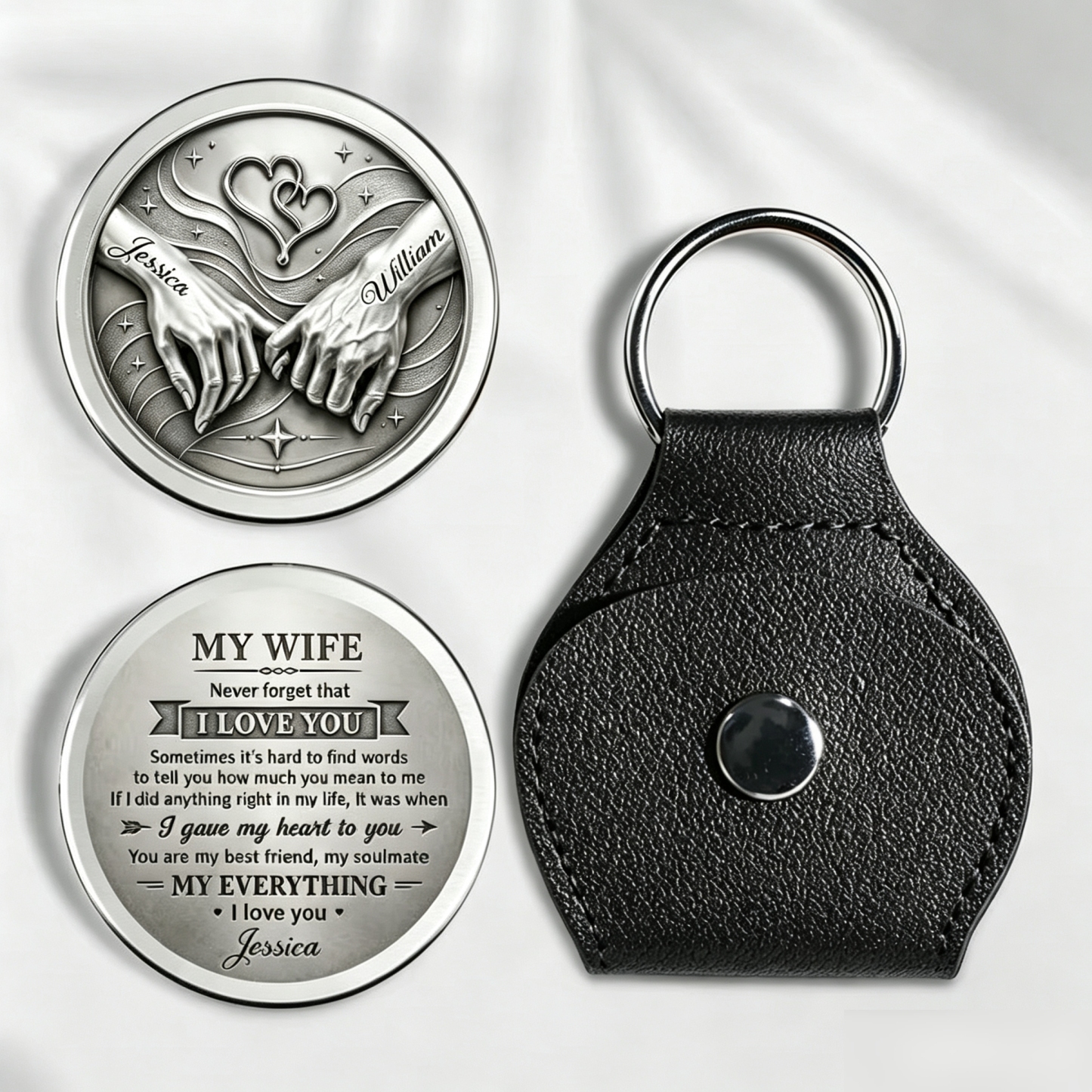 To My Son I Believe In You - Personalized Custom Pocket Hug 2D Look 3D Pop