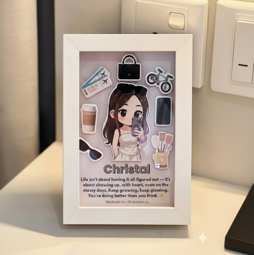 Personalise 3D Chibi Photo Frame Valentine's Day Gifts 2026 Gifts for Lover