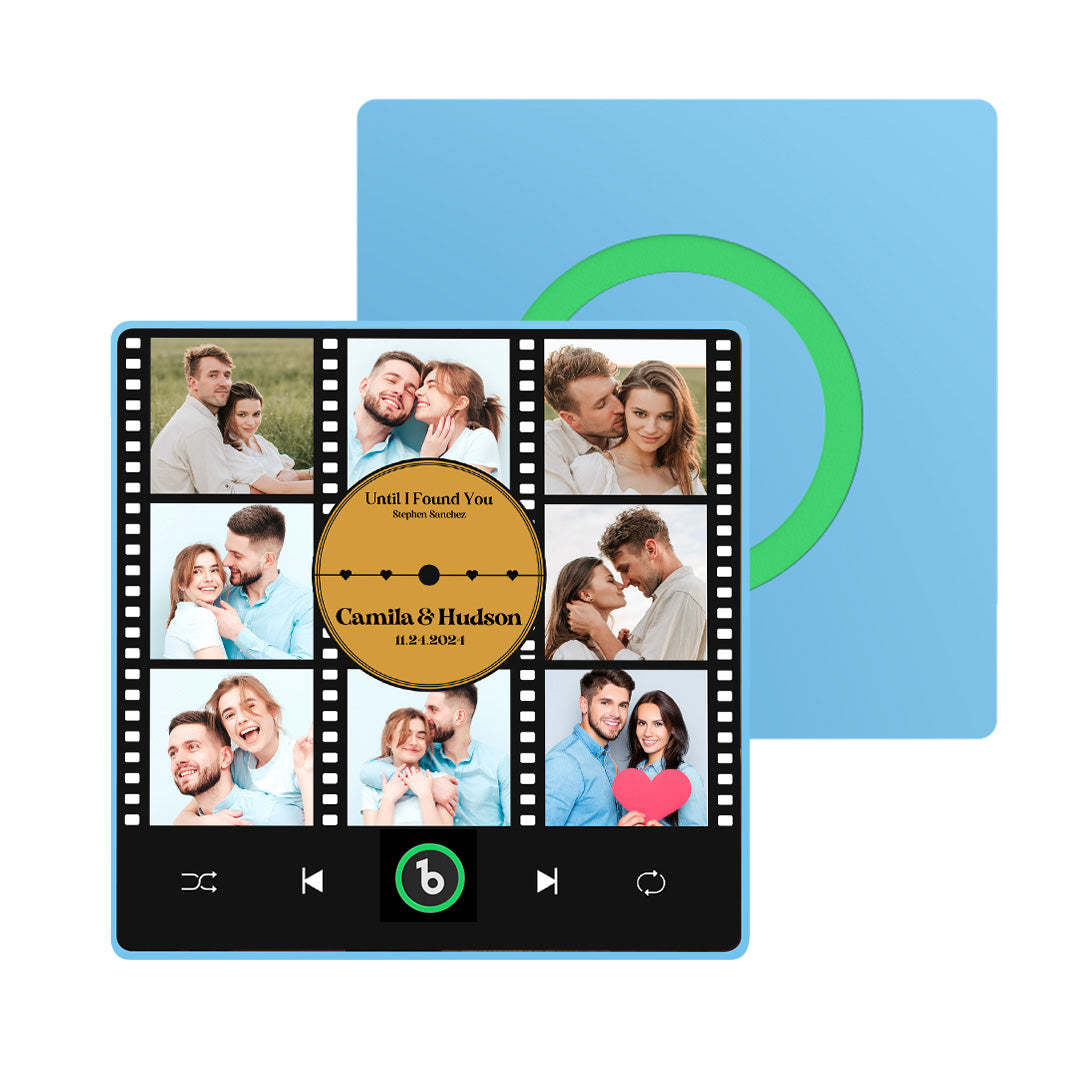 New 4.0 Upgrade Custom Music Fridge Magnet Film Photo Collage Style Fridge Magnet Gift for Lover - MyCameraRollKeychain