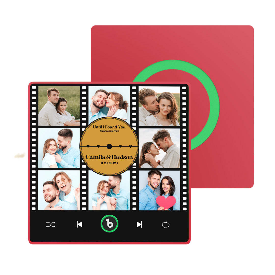 New 4.0 Upgrade Custom Music Fridge Magnet Film Photo Collage Style Fridge Magnet Gift for Lover - MyCameraRollKeychain