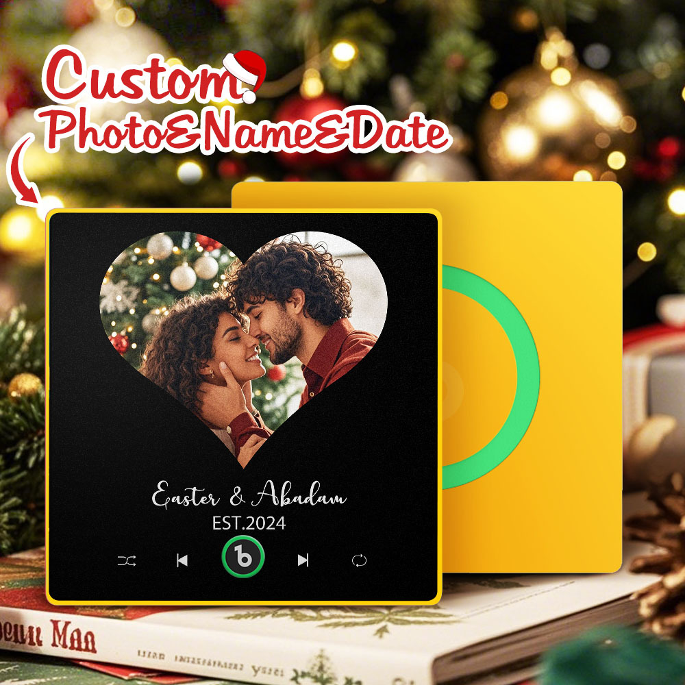 New 4.0 Upgrade Custom Music Fridge Magnet Film Photo Collage Style Fridge Magnet Gift for Couple