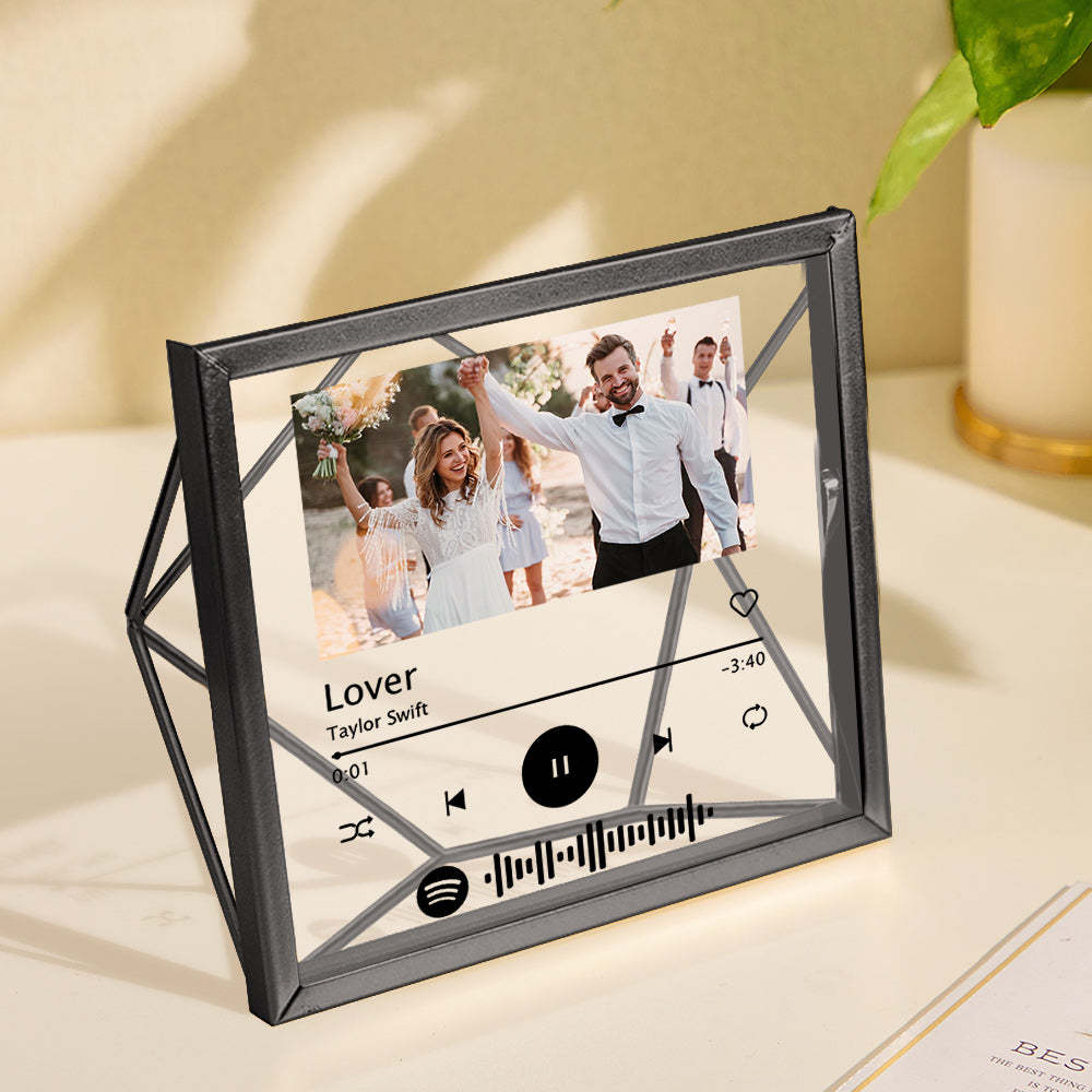 Custom Photo Spotify Acrylic Photo Frame Personalized Picture Gift - MyCameraRollKeychain