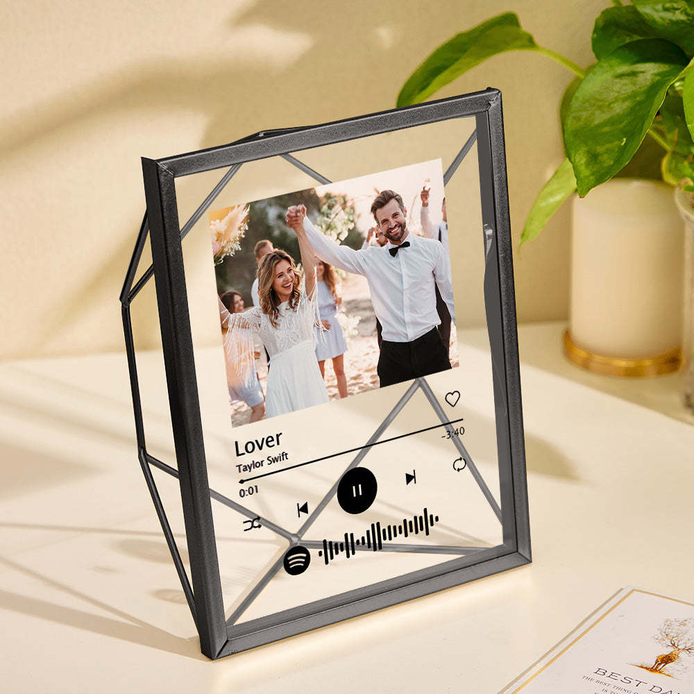 Custom Photo Spotify Acrylic Photo Frame Personalized Picture Gift - MyCameraRollKeychain