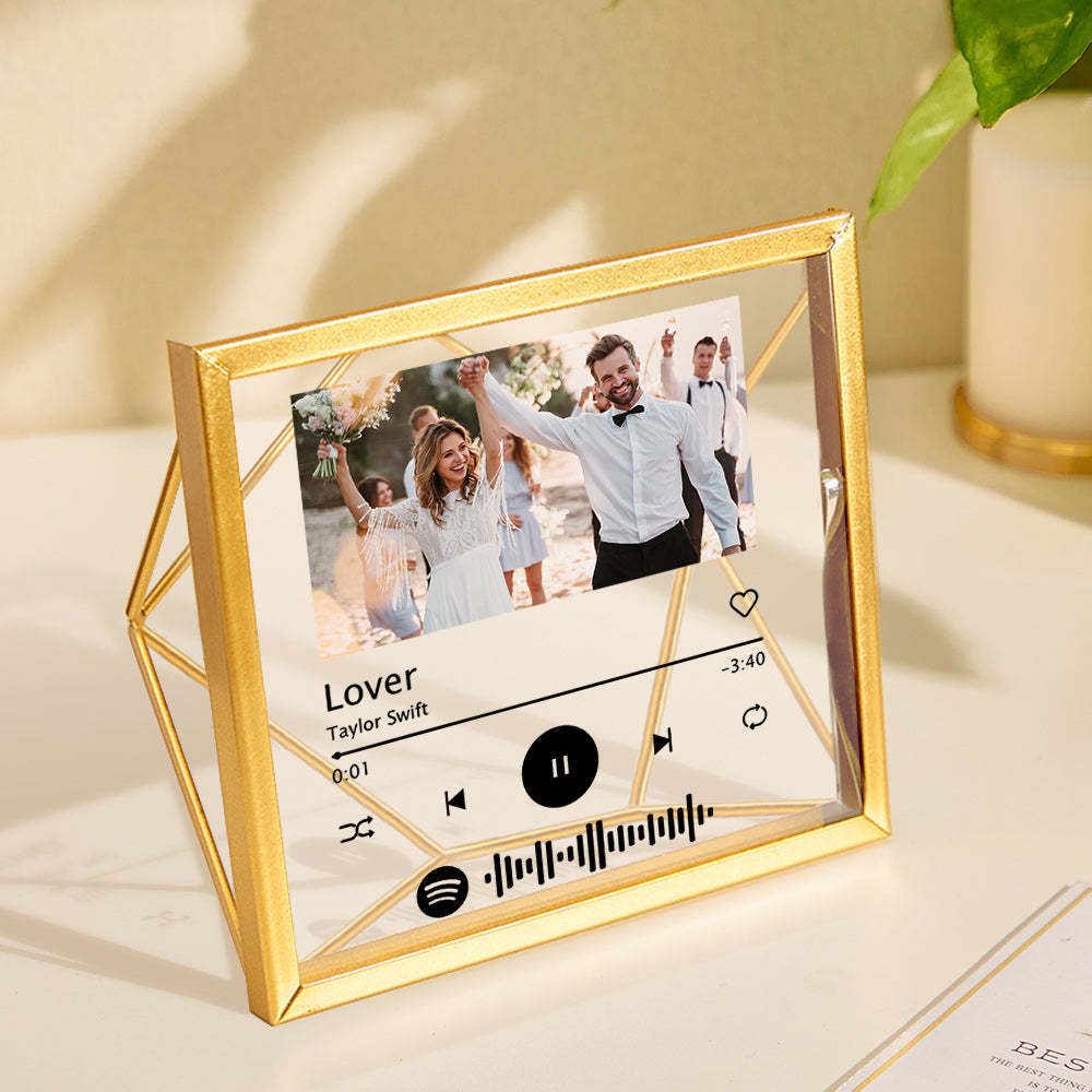 Custom Photo Spotify Acrylic Photo Frame Personalized Picture Gift - MyCameraRollKeychain