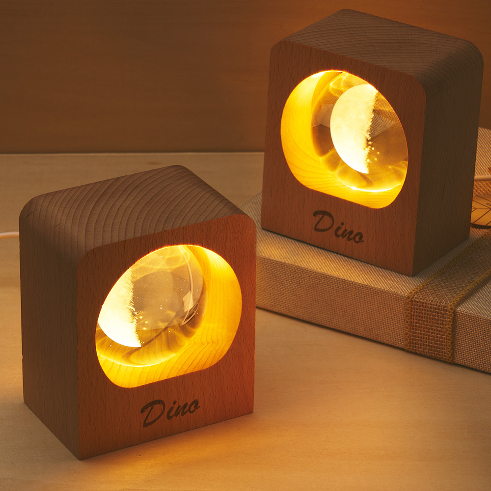 Custom Moon Phases LED Frame Light Birth Moon Night Light Gifts for Lovers
