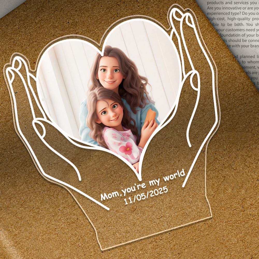 Mother's Day Heart Shaped Night Light
