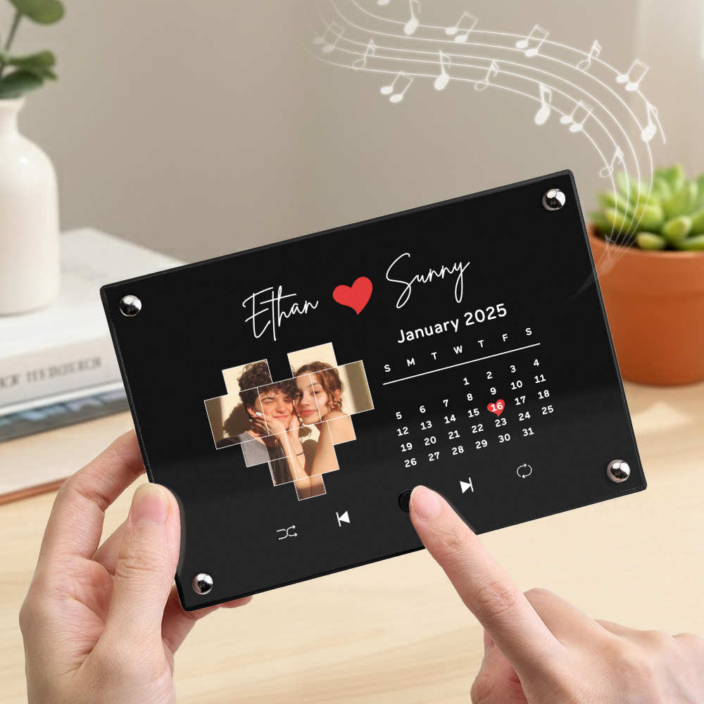 Custom Music Picture Frame Custom Spotify Frame Personalized Photo Frame Anniversary Gifts for Couple - MyPhotoMugs