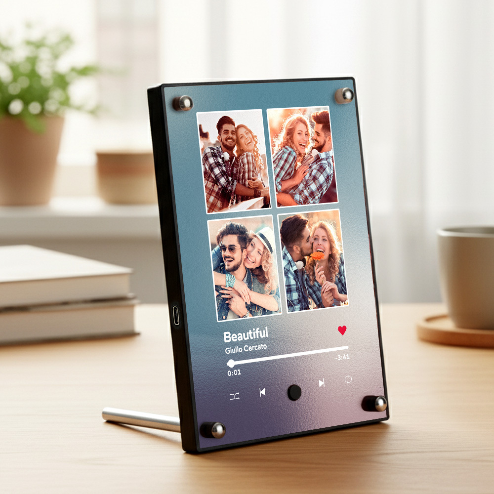 Custom Music Picture Frame Custom Spotify Frame Personalized Photo Frame Anniversary Gifts for Couple - MyPhotoMugs