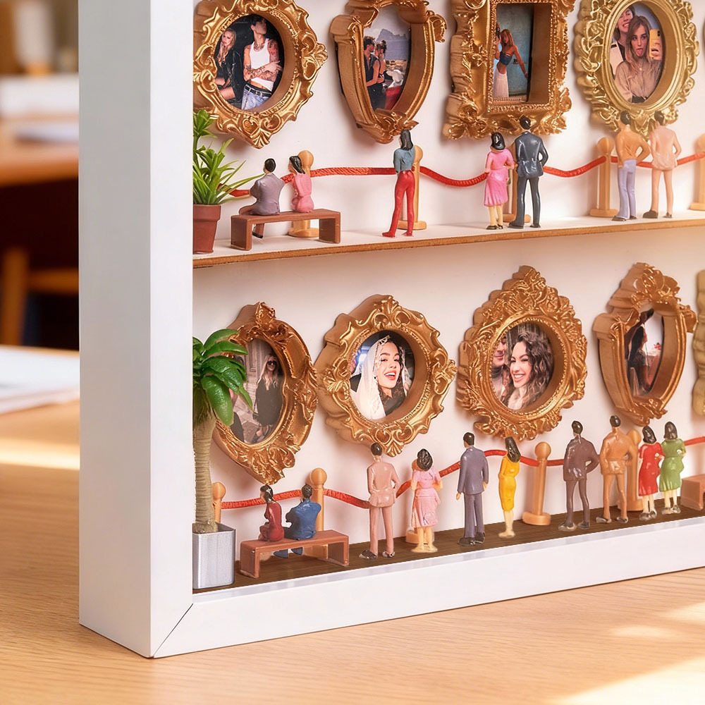 Personalized Museum of Us Frame Custom Photo Couples Gift for Her Mini Museum Gifts Best Valentine's Day Gifts - MyCameraRollKeychain