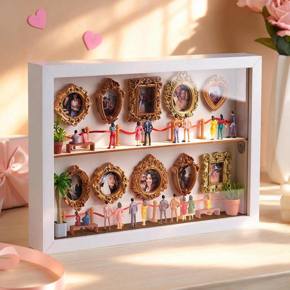 Personalized Museum of Us Frame Custom Photo Couples Gift for Her Mini Museum Gifts Best Valentine's Day Gifts - MyCameraRollKeychain