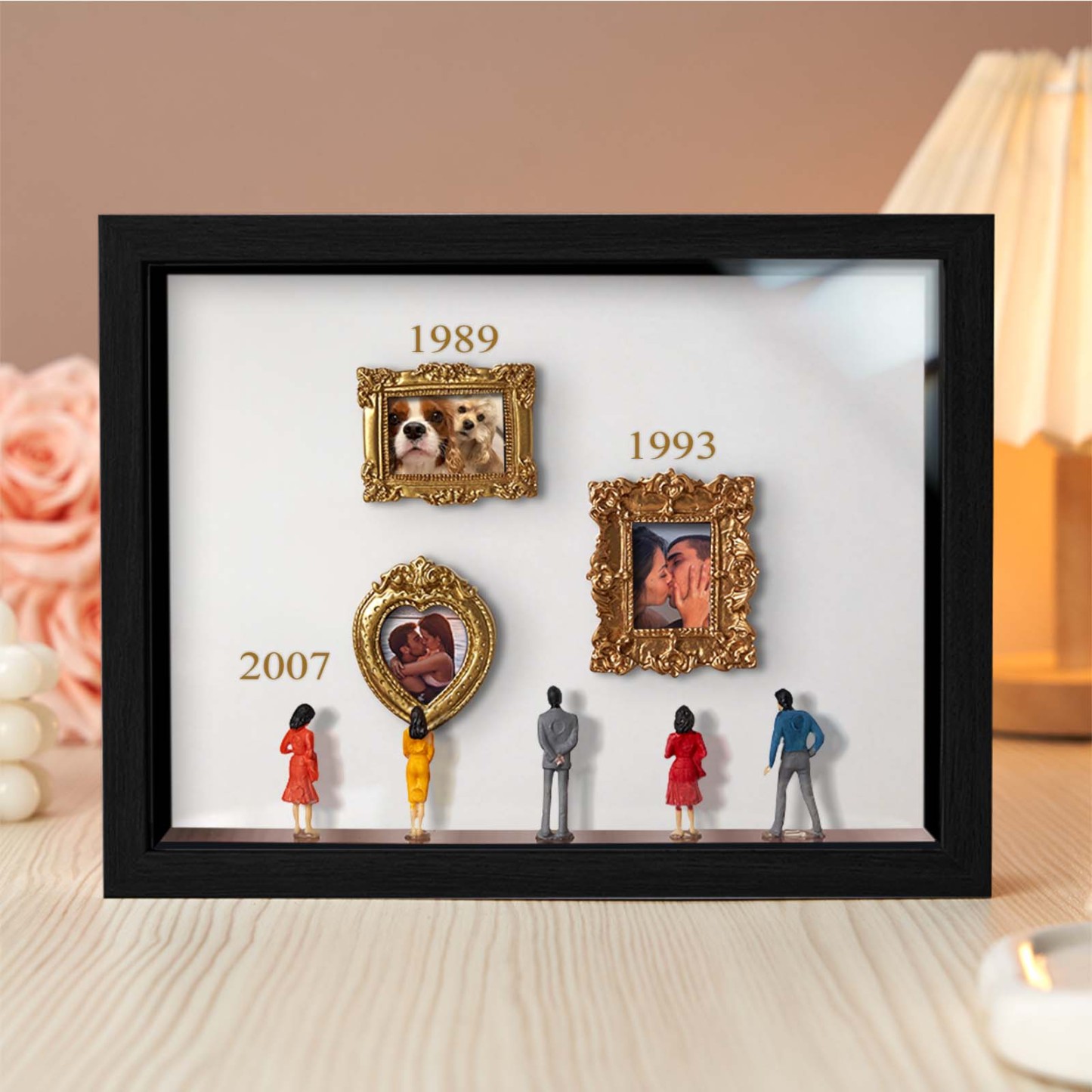 Custom Photo & Year Museum of Us Frame Gift for Someone You Love Cute Miniature Museum Gifts Meaningful Gift Family Gifts - MyCameraRollKeychain