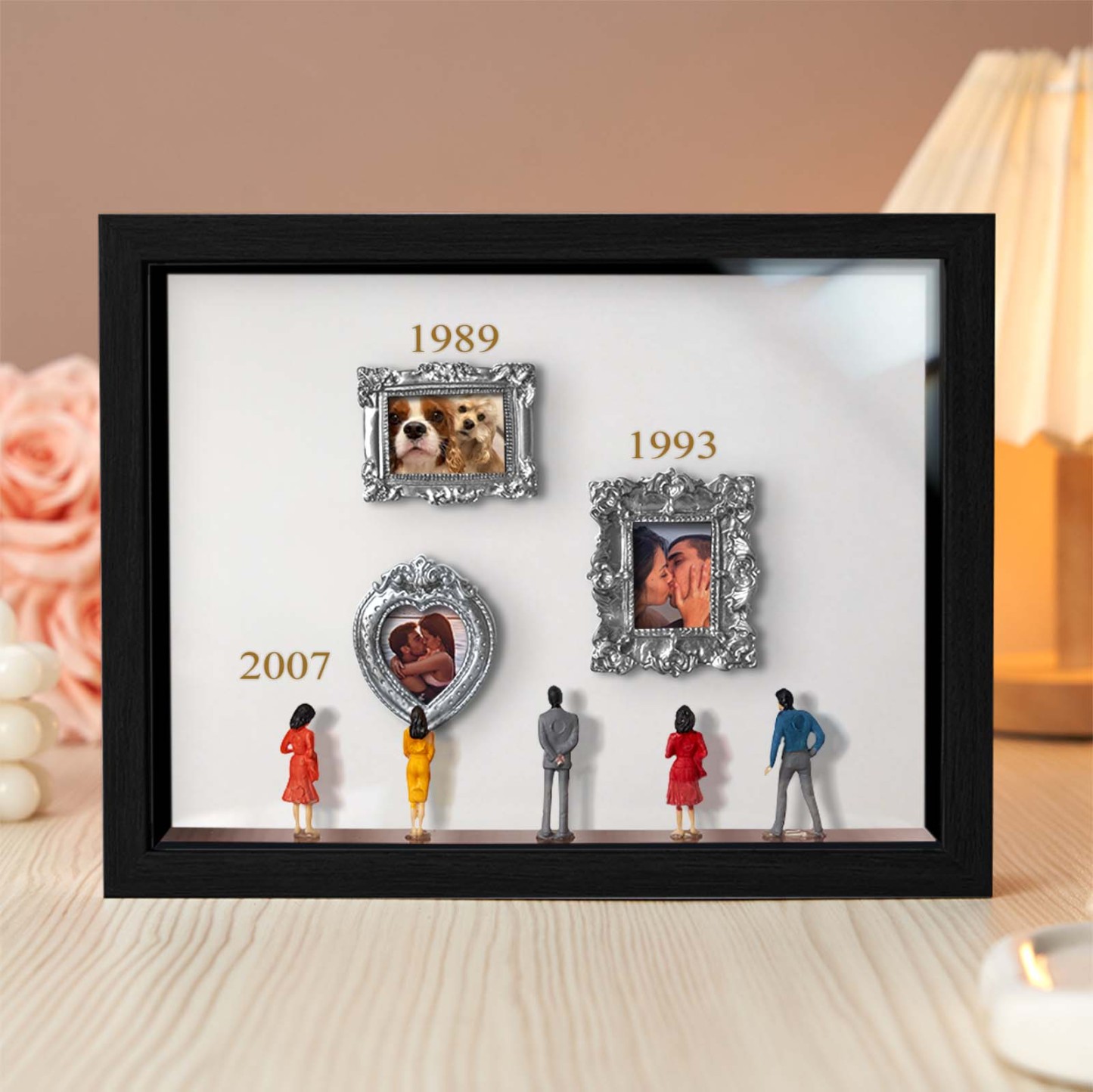 Custom Photo & Year Museum of Us Frame Gift for Someone You Love Cute Miniature Museum Gifts Meaningful Gift Family Gifts - MyCameraRollKeychain