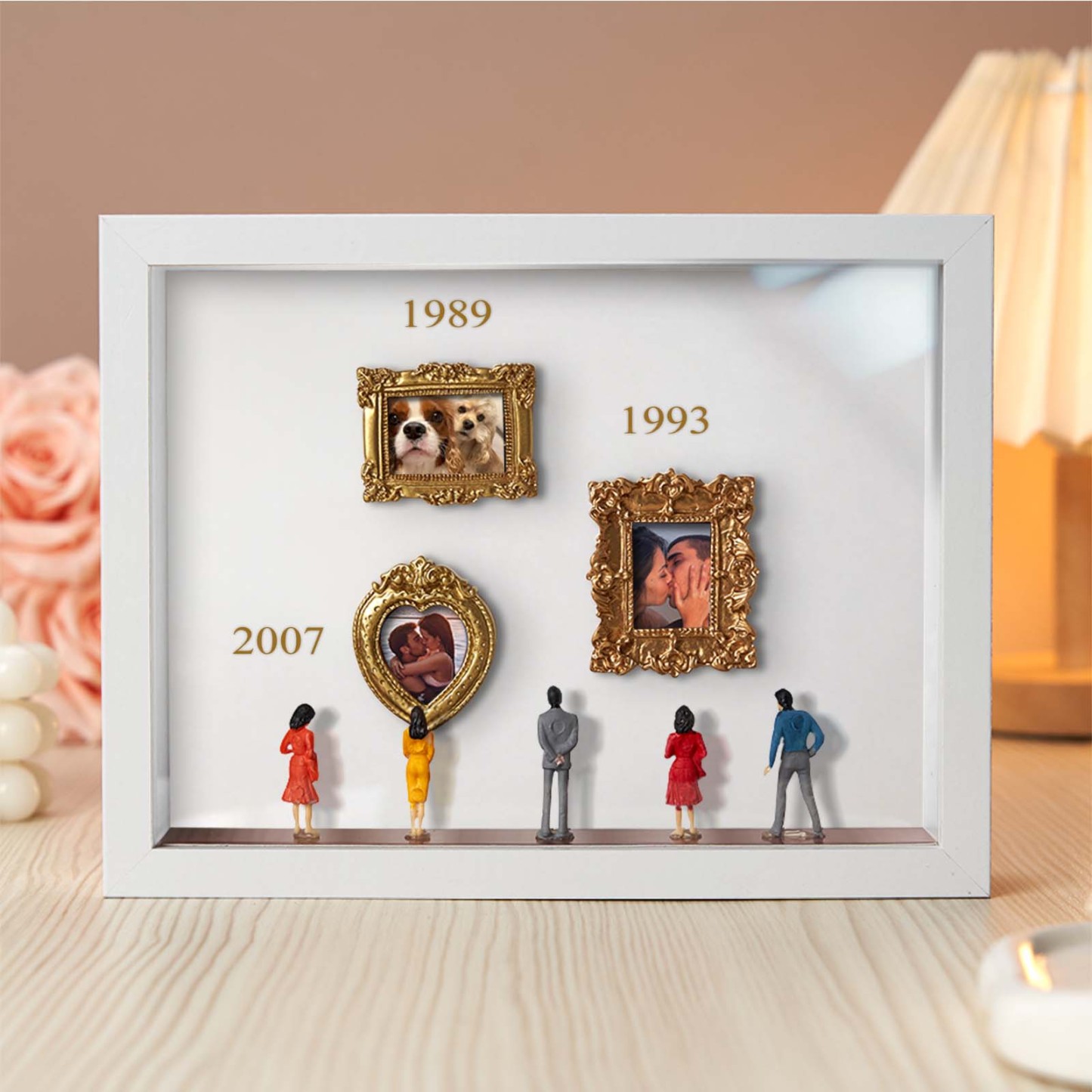 Custom Photo & Year Museum of Us Frame Gift for Someone You Love Cute Miniature Museum Gifts Meaningful Gift Family Gifts - MyCameraRollKeychain