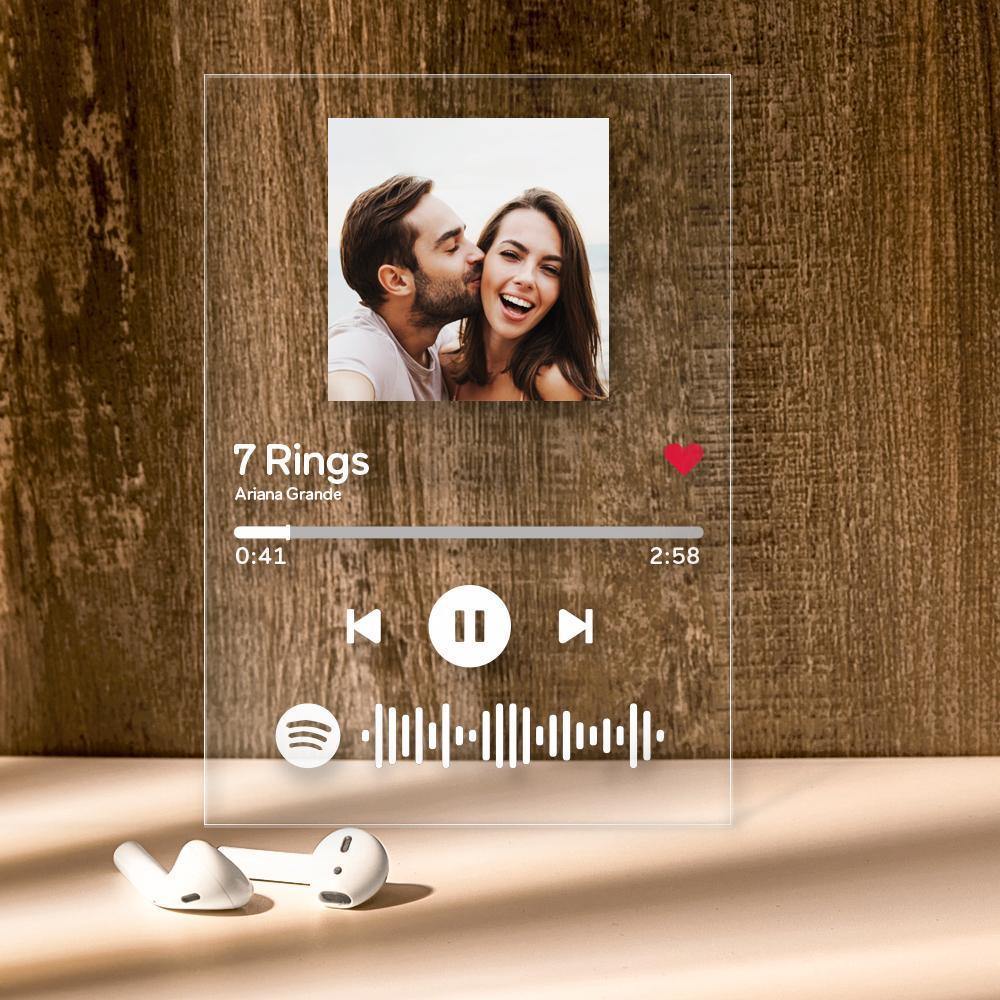 Mother's Day Gifts - Custom Spotify Code Music Plaque(4.7IN X 6.3IN) - photowatch