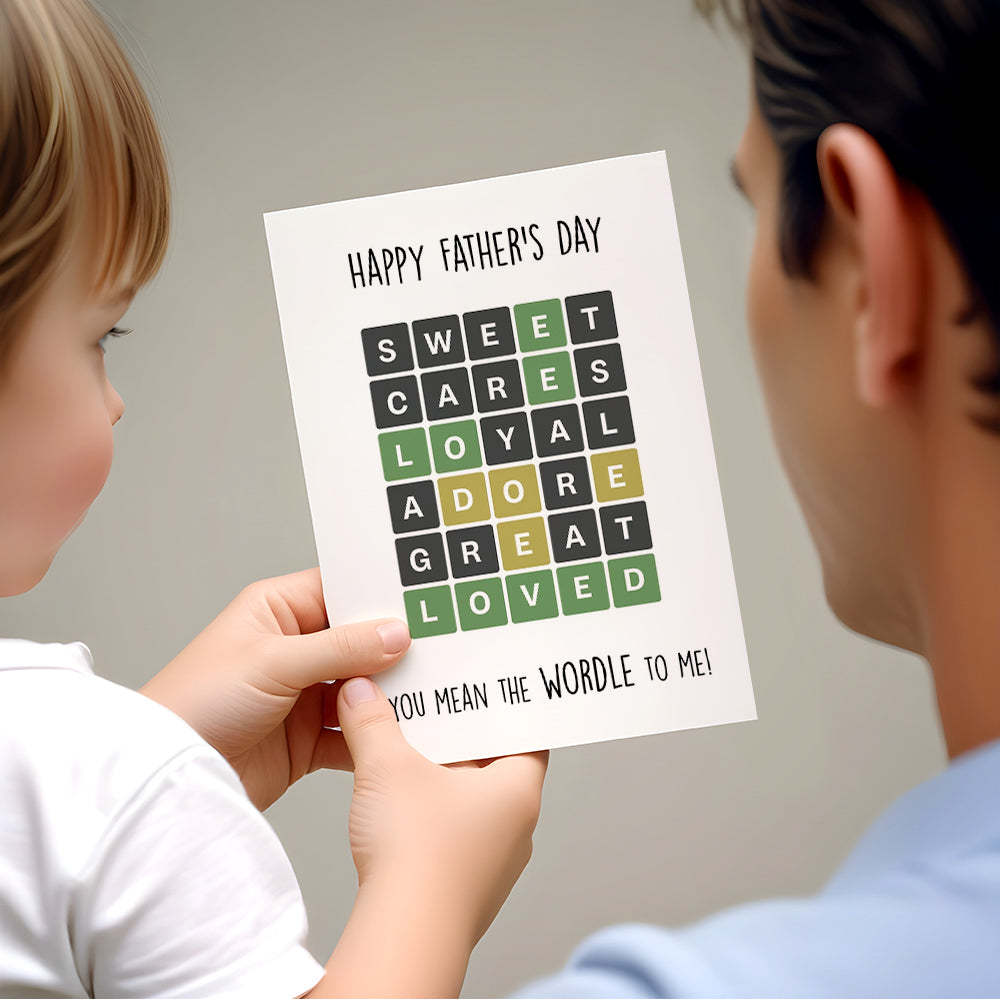 Father's Day Card Trend Father's Day Card Cute Father's Day Card Happy Father's Day - MyCameraRollKeychain