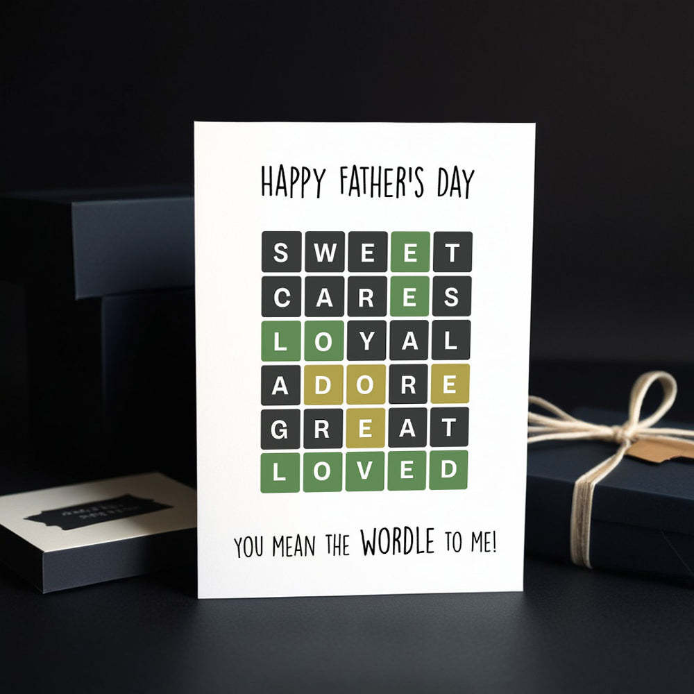 Father's Day Card Trend Father's Day Card Cute Father's Day Card Happy Father's Day - MyCameraRollKeychain