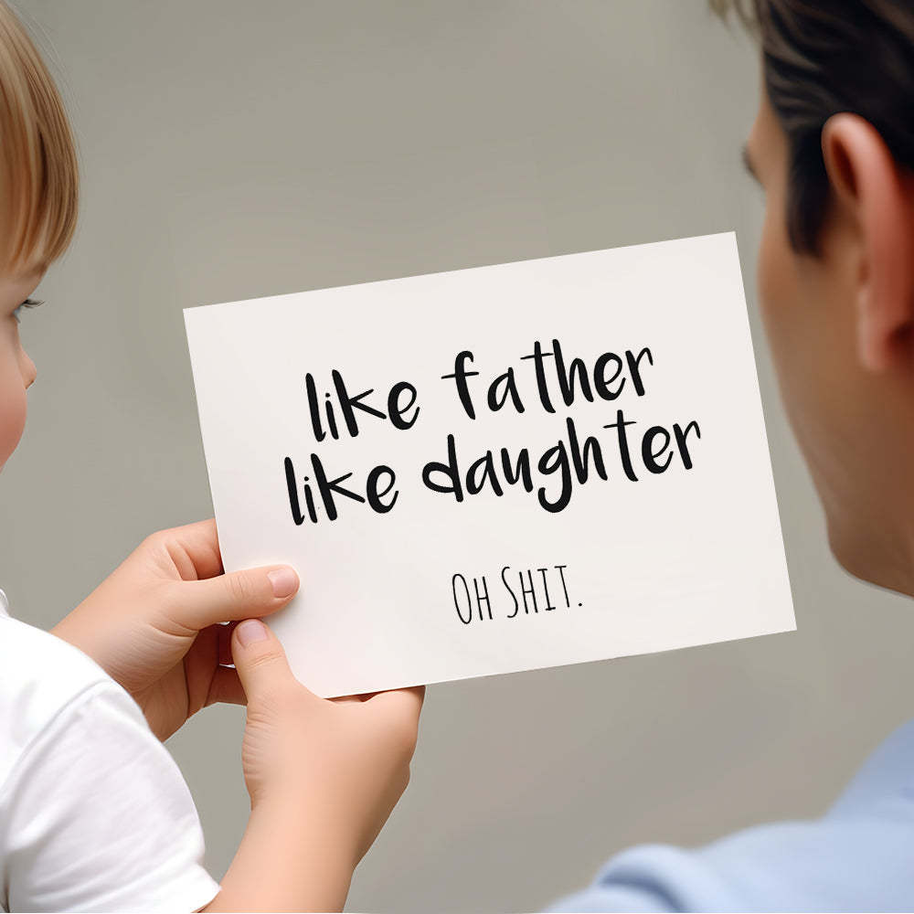Humor Card for Dad Funny Fathers Day Card from Daughter Fathers Day Card - MyCameraRollKeychain
