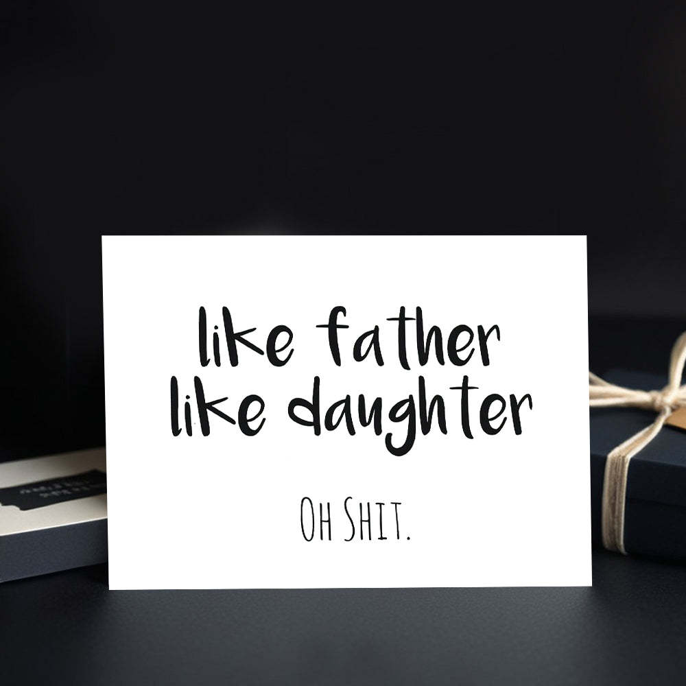 Humor Card for Dad Funny Fathers Day Card from Daughter Fathers Day Card - MyCameraRollKeychain