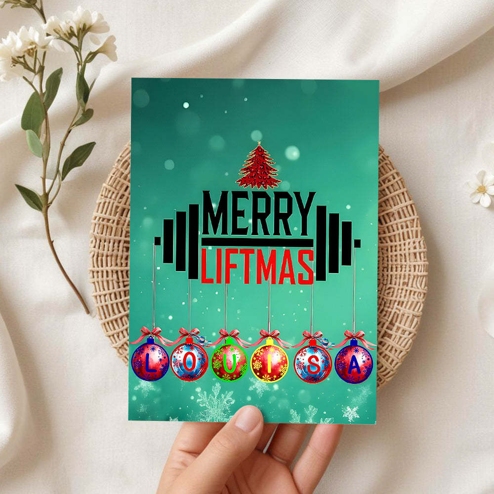 Green Christmas Card Celebrate Christmas Greeting Card - MyCameraRollKeychain