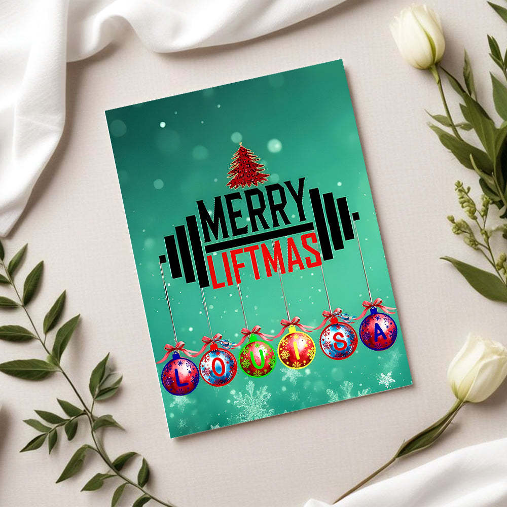 Green Christmas Card Celebrate Christmas Greeting Card - MyCameraRollKeychain