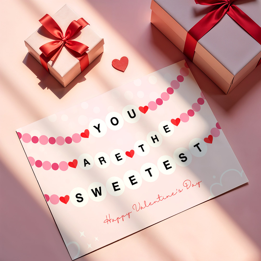 You Are The Sweetest Card Happy Valentine's Day Card Valentines Day Card