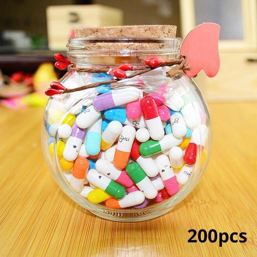 200 Pcs DIY Message in a Bottle Capsule Letter - soufeelus